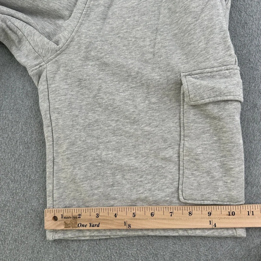 H&M Cargo Shorts Boys Size 16 Grey Sweatshorts Drawstring Casual Comfort